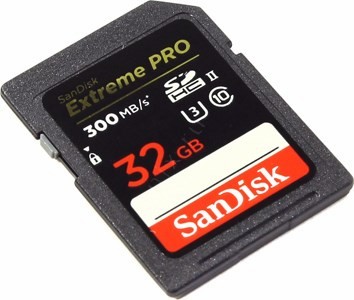 SanDisk Extreme Pro SDSDXPK-032G-GN4IN SDHC Memory Card 32Gb UHS-II U3