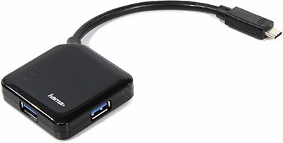 Hama 135750 4-port USB3.0 Hub, . USB-C