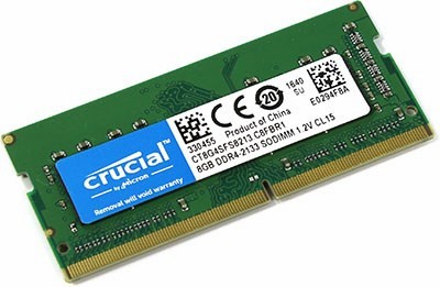 Crucial CT8G4SFS8213 DDR4 SODIMM 8Gb PC4-17000 (for NoteBook)