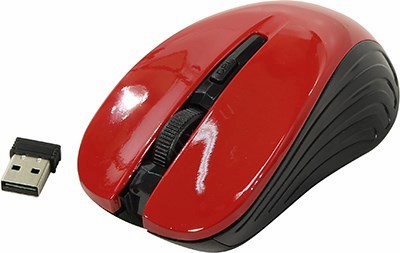 OKLICK Wireless Optical Mouse 545MW Black&Red (RTL) USB 4btn+Roll 368631