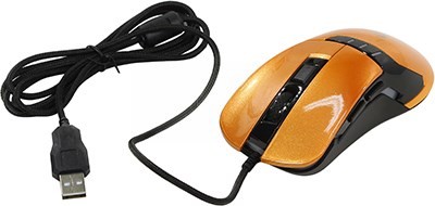OKLICK Gaming Mouse 865G Black&Orange (RTL) USB 6btn+Roll 368644