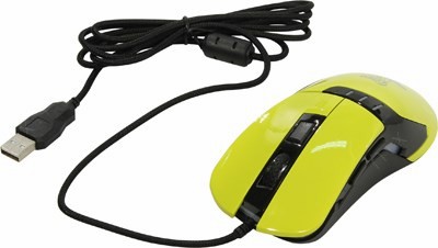 OKLICK Gaming Mouse 865G Black&Yellow (RTL) USB 6btn+Roll 368647