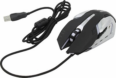 OKLICK Gaming Mouse 855G Black&Silver (RTL) USB 6btn+Roll 368635
