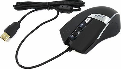 OKLICK Gaming Mouse 885G Black&Silver (RTL) USB 6btn+Roll 368650