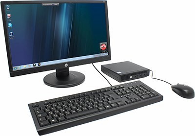 HP 260 G2 Desktop Mini + V213a Monitor Y0H87E#ACB i3 6100U/4/500/WiFi/BT/Win7Pro/20.7
