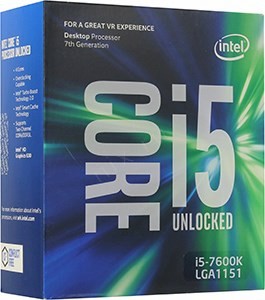 CPU Intel Core i5-7600K BOX ( ) 3.8 GHz/4core/SVGA HD Graphics 630/1+6Mb/91W/8 GT/s LGA1151