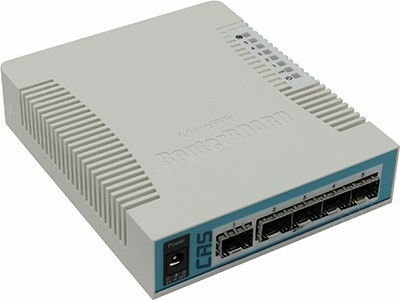 MikroTik CRS106-1C-5S Cloud Router Switch (5SFP, 1Combo 1000BASE-T/SFP)