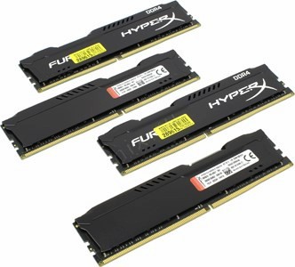 Kingston HyperX Fury HX424C15FBK4/64 DDR4 DIMM 64Gb KIT 4*16Gb PC4-19200 CL15