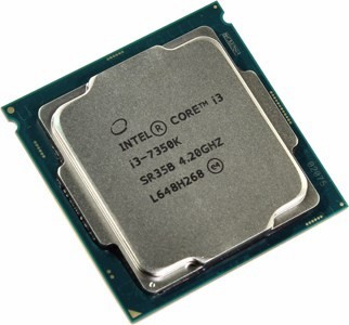 CPU Intel Core i3-7350K  4.2 GHz/2core/SVGA HD Graphics 630/ 4Mb/60W/8 GT/s LGA1151