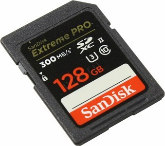SanDisk Extreme Pro SDSDXPK128G-GN4IN SDXC Memory Card 128Gb UHS-II U3