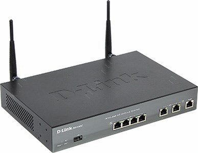 D-Link DSR-500AC Gigabit Wireless AC VPN Router (4UTP 1000Mbps,802.11a/g/n/ac, 2WAN, USB2.0, 867Mbps,2x2dBi)