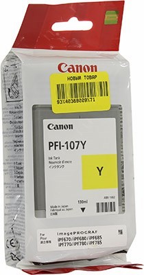  Canon PFI-107Y Yellow  iPF670/680/685/770/780/785