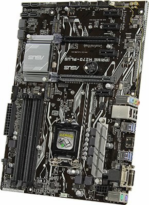 ASUS PRIME H270-PLUS (RTL) LGA1151 H270 2*PCI-E Dsub+DVI+HDMIGbLAN SATA ATX 4*DDR4