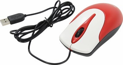 Genius NetScroll 100 V2 Optical Mouse Red (RTL) USB 3btn+Roll (31010232101)