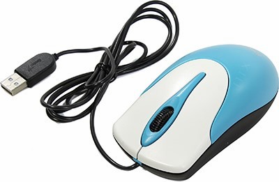 Genius NetScroll 100 V2 Optical Mouse Blue (RTL) USB 3btn+Roll (31010232102)