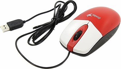 Genius Optical Mouse DX-165 Red (RTL) USB 3btn+Roll (31010234101)