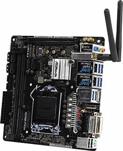 ASRock H270M-ITX/AC (RTL) LGA1151 H270 PCI-E DVI+HDMI 2*GbLAN SATA Mini-ITX 2*DDR4