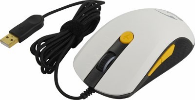 Genius Gaming Mouse M8-610 White+Orange (RTL) USB 6btn+Roll (31040064103)