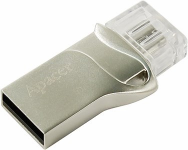 Apacer AH173 AP16GAH173S-1 USB2.0/USB micro-B OTG Flash Drive 16Gb (RTL)