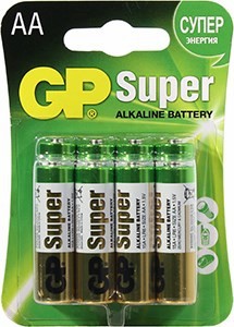 GP Ultra/Super 15AU/15A-8 (LR6) Size AA,  (alkaline)  . 8