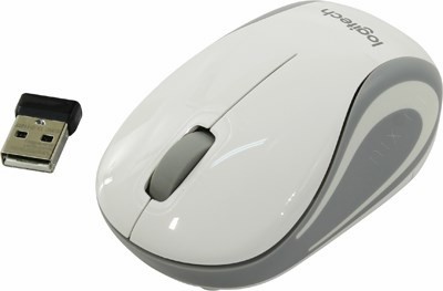 Logitech Wireless Mouse M187 (RTL) USB 3btn+Roll,  910-002735