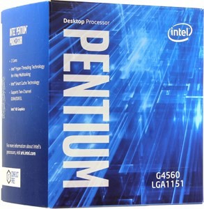 CPU Intel Pentium G4560 BOX 3.5 GHz/2core/SVGA HD Graphics 610/0.5+3Mb/54W/8GT/s LGA1151