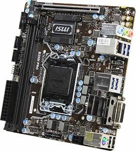MSI B250I PRO (RTL) LGA1151 B250 PCI-E DVI+HDMI GbLAN SATA Mini-ITX 2*DDR4