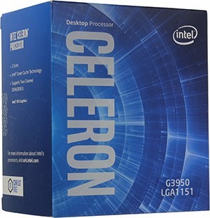CPU Intel Celeron G3950 BOX 3.0 GHz/2core/SVGA HD Graphics 610/0.5+2Mb/51W/8GT/s LGA1151