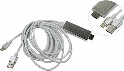 - Lightning -- HDMI (M) + USB