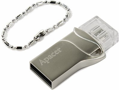Apacer AH173 AP8GAH173S-1 USB2.0/USB micro-B OTG Flash Drive 8Gb (RTL)