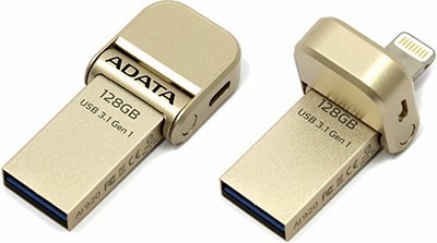 ADATA AI920 AAI920-128G-CGD USB3.1/Lightning Flash Drive 128Gb