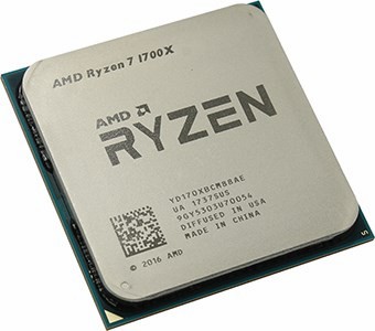 CPU AMD Ryzen 7 1700X (YD170XB) 3.4 GHz/8core/4+16Mb/95W Socket AM4