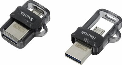 SanDisk Ultra Dual Drive m3.0 SDDD3-128G-G46 USB3.0/USB micro-B OTG Flash Drive 128Gb (RTL
