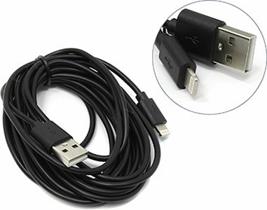 Defender 87467  USB 2.0 AM--Lightning 3, Black