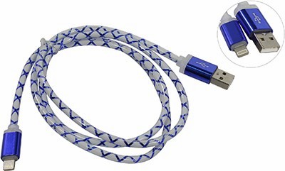 Defender 87551  USB 2.0 AM--Lightning 1, Blue