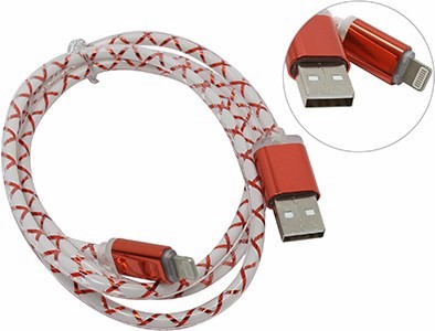 Defender 87552  USB 2.0 AM--Lightning 1, Red