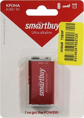 Smartbuy SBBA-9V01B 9V,  (alkaline),  