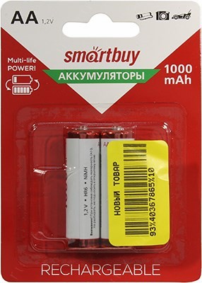  Smartbuy SBBR-2A02BL1000 (1.2V, 1000mAh) NiMh, Size 