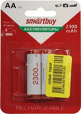  Smartbuy SBBR-2A02BL2300 (1.2V, 2300mAh) NiMh, Size 