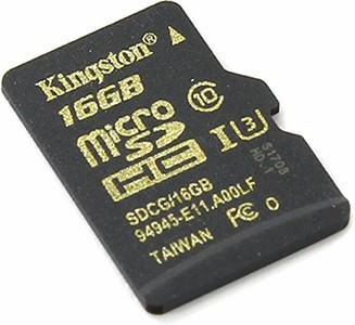 Kingston SDCG/16GBSP microSDHC Memory Card 16Gb UHS-I U3