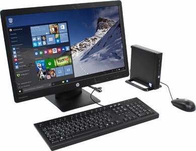 HP 260 G2 Desktop Mini + ProDisplay P232 Monitor 1EX47ES#ACB i3 6100U/4/500/WiFi/BT/Win10Pro/23