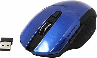 Jet.A Optical Mouse OM-U38G Blue (RTL) USB 6btn+Roll, 