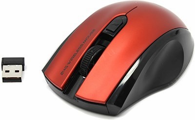 Jet.A Comfort Wireless Optical Mouse OM-U50G Red (RTL) USB 4btn+Roll, 