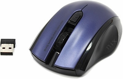 Jet.A Comfort Wireless Optical Mouse OM-U50G Blue (RTL) USB 4btn+Roll,