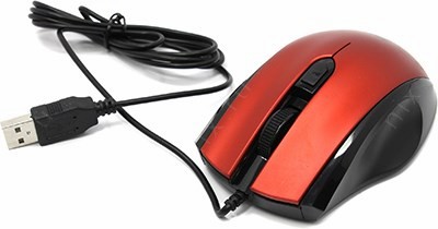 Jet.A Comfort Optical Mouse OM-U50 Red (RTL) USB 4btn+Roll
