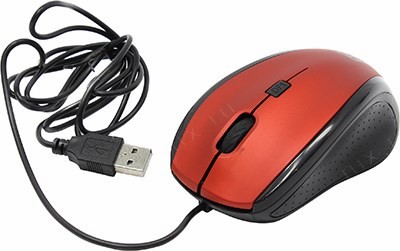 Jet.A Comfort Optical Mouse OM-U59 Red (RTL) USB 4btn+Roll
