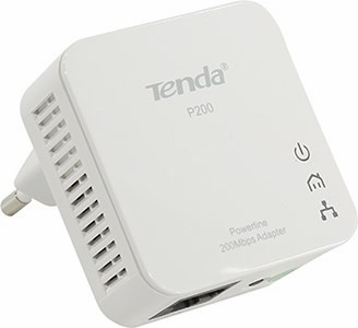 TENDA P200 AV200 Powerline Mini Adapter (1UTP 10/100 Mbps, Powerline 200Mbps)
