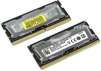 Crucial BLS2C4G4S240FSD DDR4 SODIMM 8Gb KIT 2*4Gb PC4-19200 CL16 (for NoteBook)