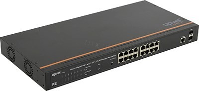 UPVEL UP-319GEW 16-port Gigabit Ethernet PoE+ Switch (16UTP 1000Mbps PoE+ +2 SFP)