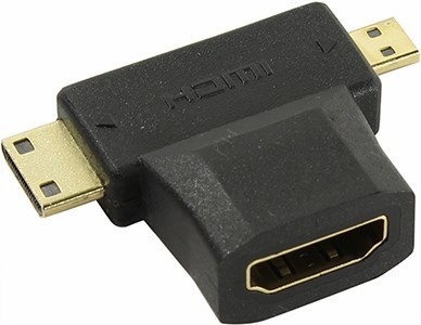 Smartbuy A-119  HDMI (F) - miniHDMI (M)+microHDMI (M)